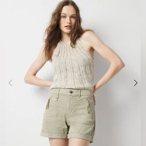 White House Black Market Size 16 Elm (Green) Mid-Rise Pret-A-Play Women’s Shorts